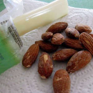 String Cheese and Almonds String Cheese and Almonds