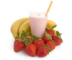 Strawberry Banana Protein Shake Strawberry Banana Protein Shake