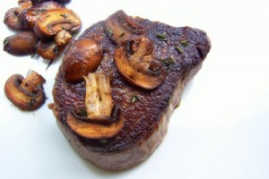 Steak Tips and Mushrooms