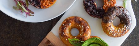 sweet potato bagel, sweet potato bagels, sweet potato bagel recipe, spiralized bagels, spiralized sweet potato bagels